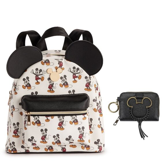 Disney Mickey Mouse Character  Prints and Ears Mini Backpack with Wallet main image 9
